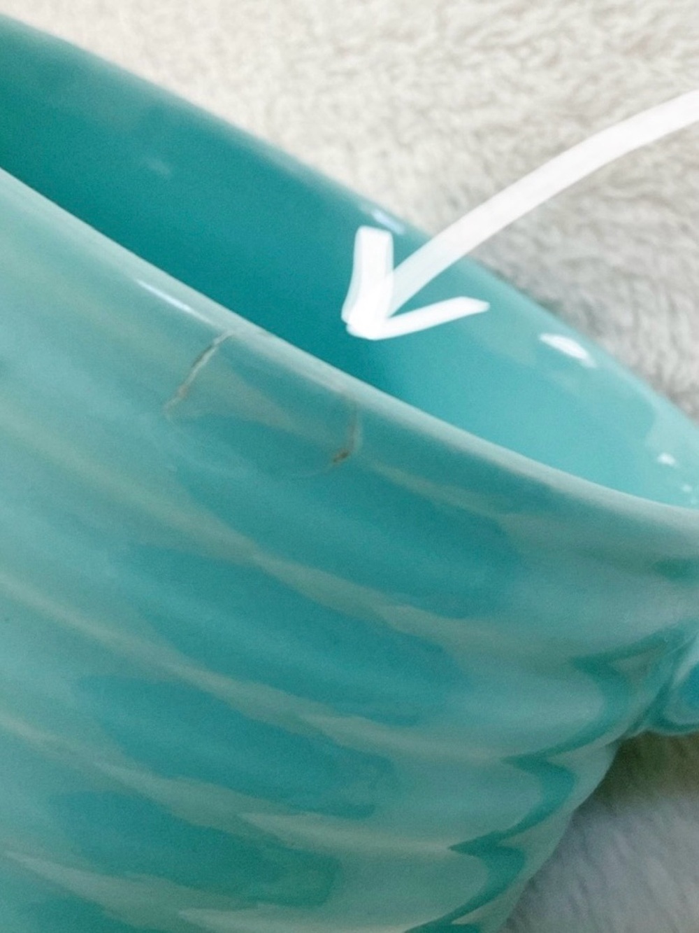 Pier 1 Aqua Turquoise Ribbed Coffee Mugs Set 2 Coastal Cottage - Picture 9 of 12